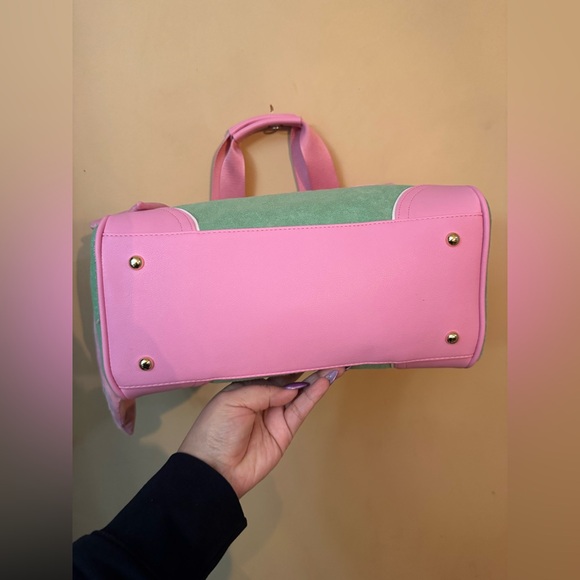 Juicy Couture Pink and Mint Strawberry Tote with Bow - Picture 5 of 11